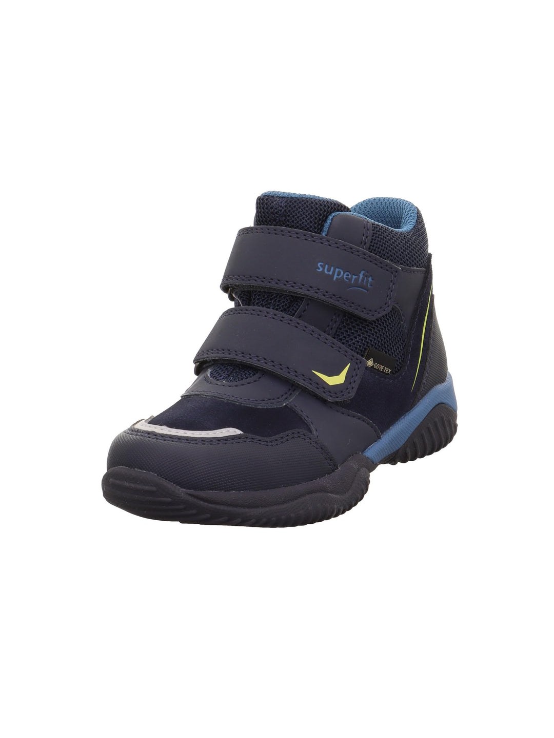 Superfit Boy's Storm Lightly Lined Gore-tex Sneaker 25 EU Blau Gelb 8050, 25 EU Blau Gelb 8050