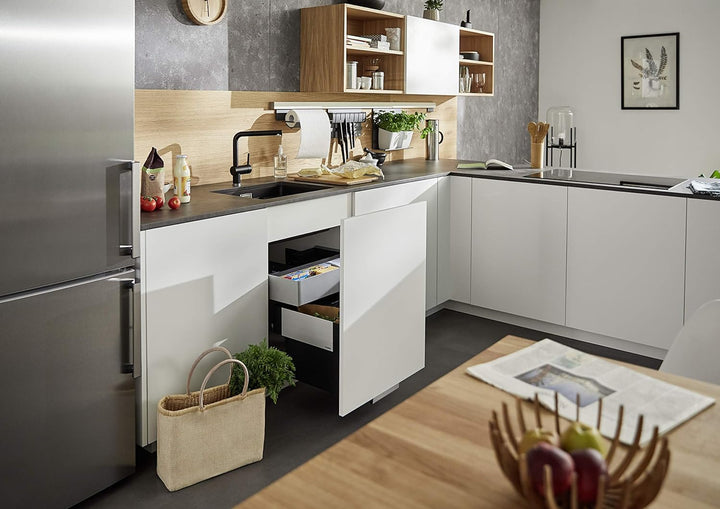 BLANCO 526208 SELECT II 60/2 Orga 60 cm Unterschrank - Mit Organisationsschublade 2 Eimer Version