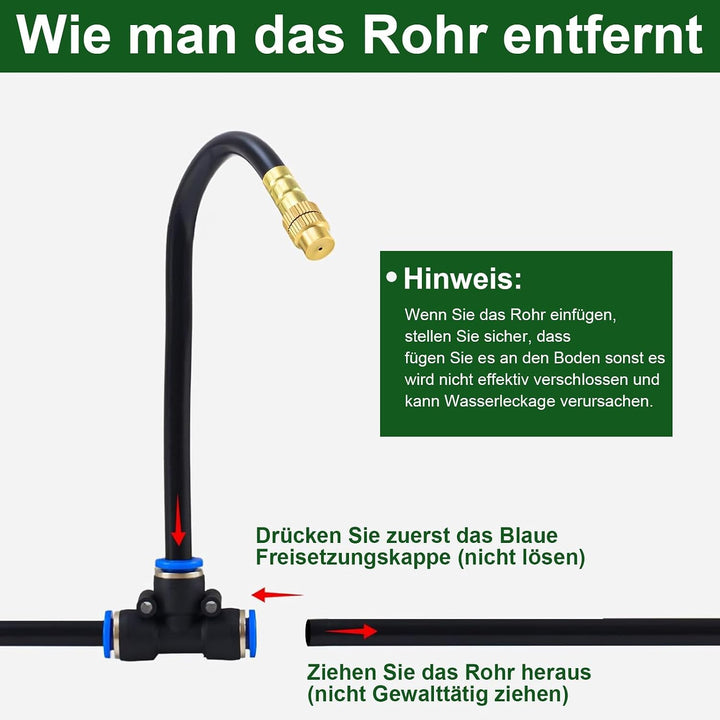 Automatisches Gartenbewässerungssystem: 15 m Schlauch | Automatisches Gartenbewässerungssystem mit 3