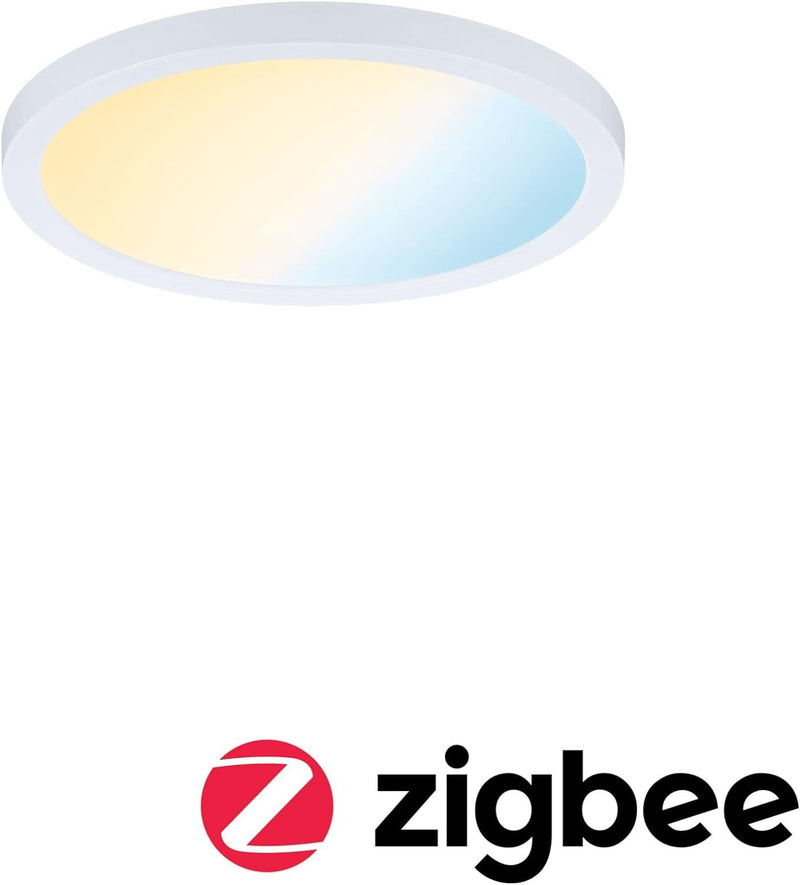 Paulmann 93043 LED Panel Einbauleuchte Areo VariFit IP44 Zigbee Tunable White 175mm rund incl. 1x13