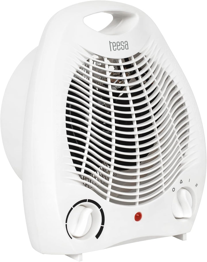 Teesa TSA8025 Heizlüfter 3 Funktionsmodi, 2 Heizstufen (1000W, 2000W), einstellbarer Thermostat, Übe