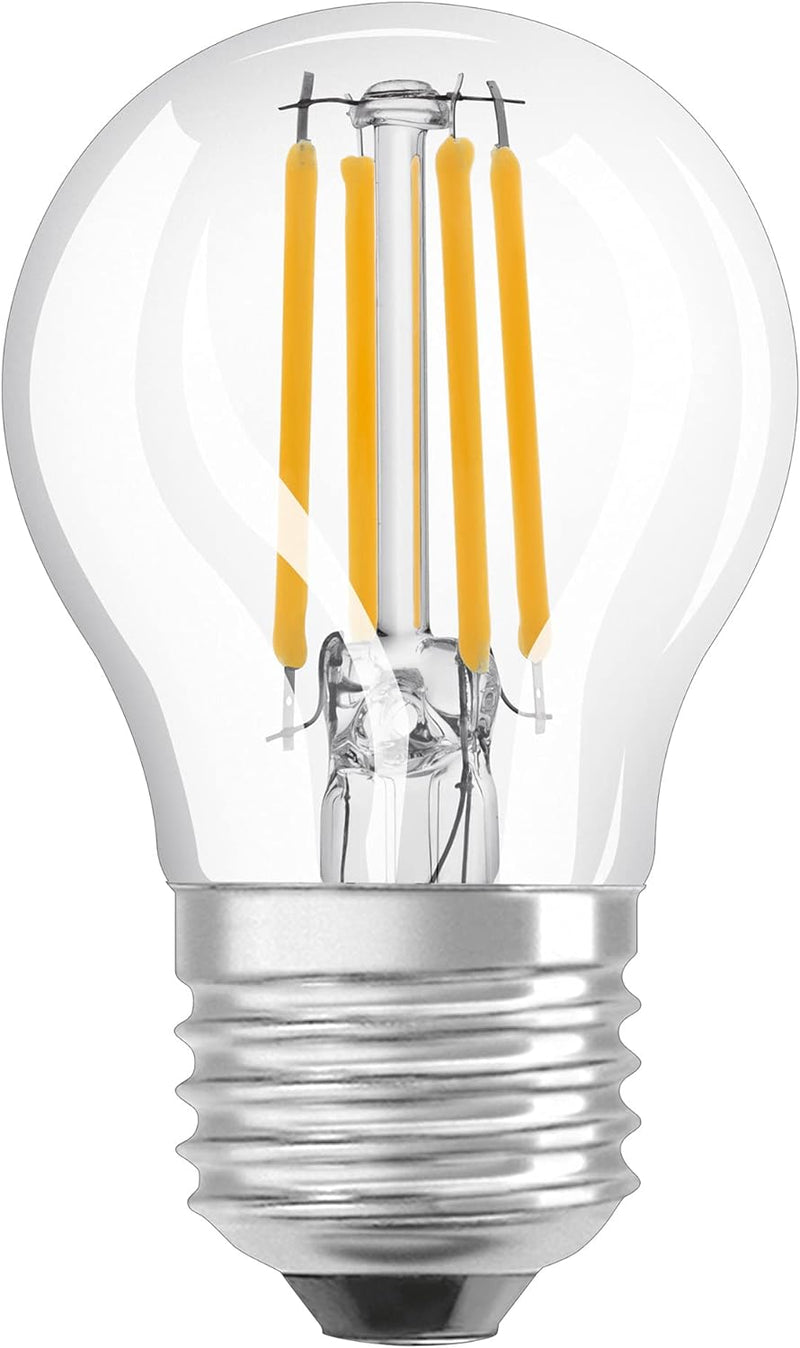 LEDVANCE Smarte LED-Lampe mit Bluetooth Mesh, Klares Filament E27 Leuchtmittel mit Tropfenform, Dimm