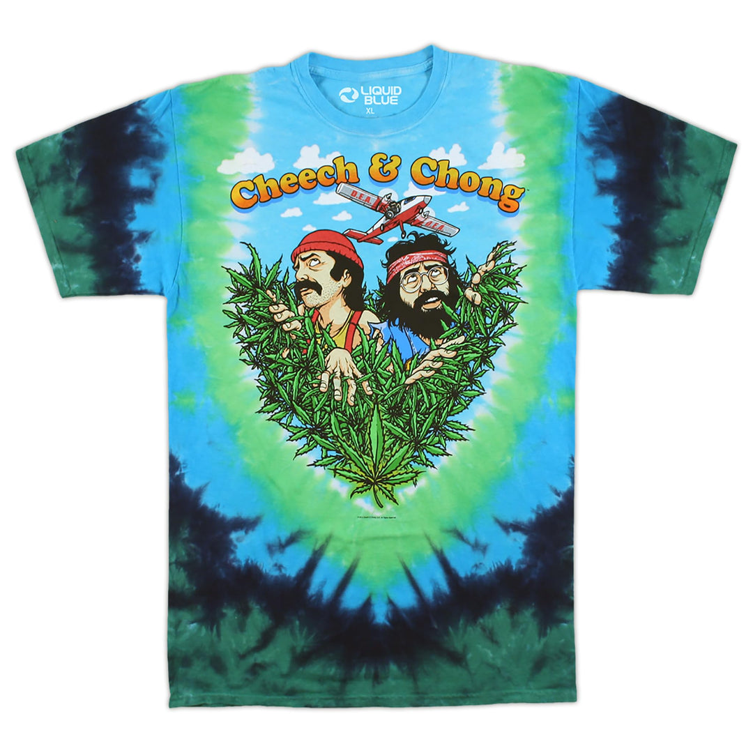Liquid Blue Herren T-Shirt Cheech and Chong Field of Dreams XL Multi, XL Multi