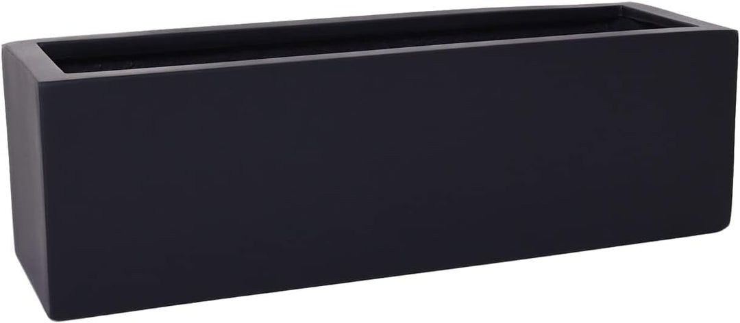 VIVANNO Blumenkasten Balkonkasten Pflanzkasten Fiberglas FLOBO anthrazit - 15x60x17 cm 15x60x17 Anth