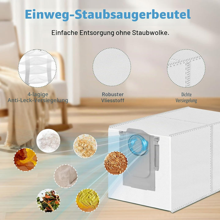 VIEWALL Saros 20 Sonic Zubehör für Roborock Saros 20 Sonic Staubsauger,1 Hauptbürsten,4 HEPA-Filter,