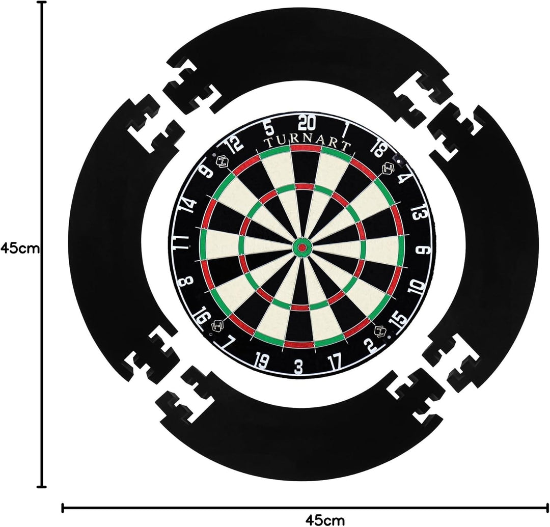 Dartscheibe Kork, 45CM Dart Scheibe, Dartscheibe Steeldart 6 Dartpfeile Metallspitze,Professionelle