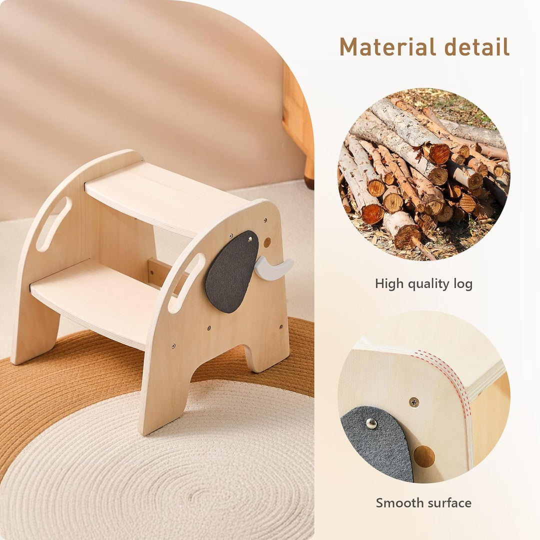 Promise Babe Tritthocker für Kinder Holz Lernturm Montessori Für Kinder Tritthocker 2 Stufen Baby Kl