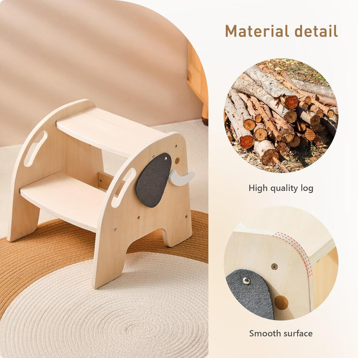 Promise Babe Tritthocker für Kinder Holz Lernturm Montessori Für Kinder Tritthocker 2 Stufen Baby Kl