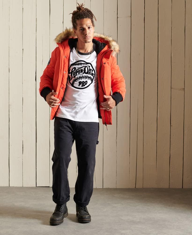 Superdry Herren Everest Bomber Jacket S Bold Orange, S Kräftiges Orange