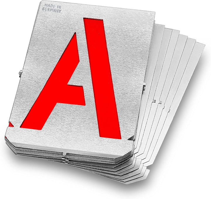GRAVUREM Signierschablonen A-Z - Buchstabensatz/Schrifthöhe 120 mm, 120 mm