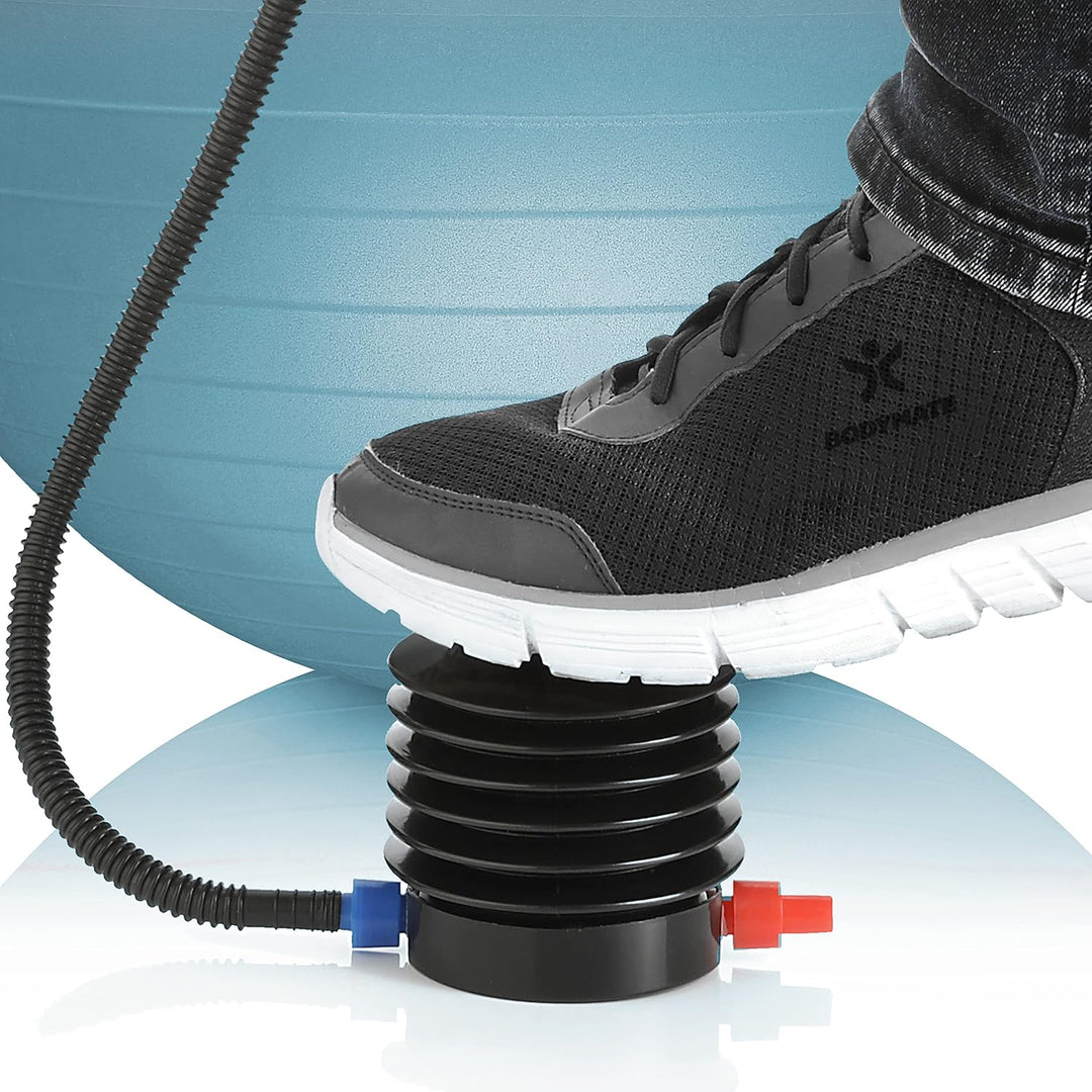 BODYMATE Gymnastikball Sitzball Trainingsball mit GRATIS E-Book inkl. Luft-Pumpe, Ball für Fitness,