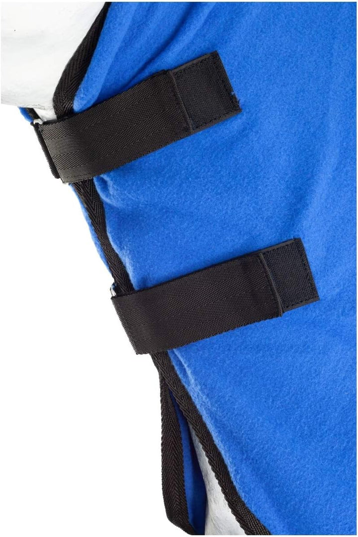 RL24 - Abschwitzdecke BASICLINE mit Halsteil und abnehmbarem Kreuzgurt fürs Pferd ist atmungsaktiv F