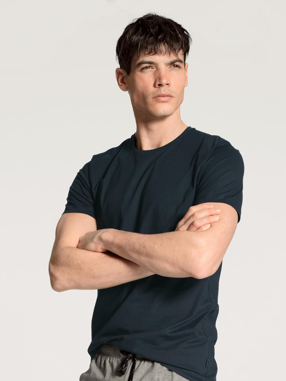 CALIDA Remix Basic Sleep Kurzarm-Shirt, Rundhals Herren 46-48 Dark Sapphire, 46-48 Dark Sapphire