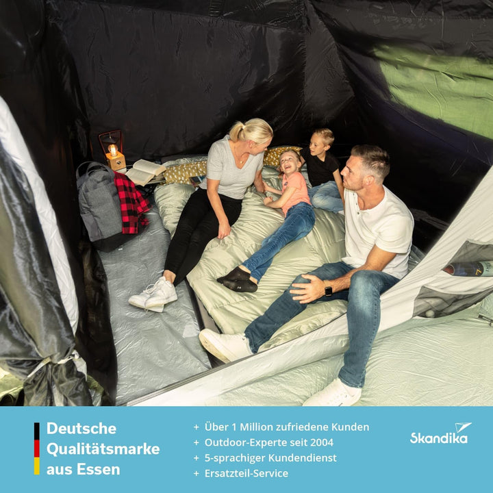 Skandika Deckenschlafsack Dundee Flanell | Baumwolle, Luxus-Qualität, koppelbar, Doppelschlafsack, 3