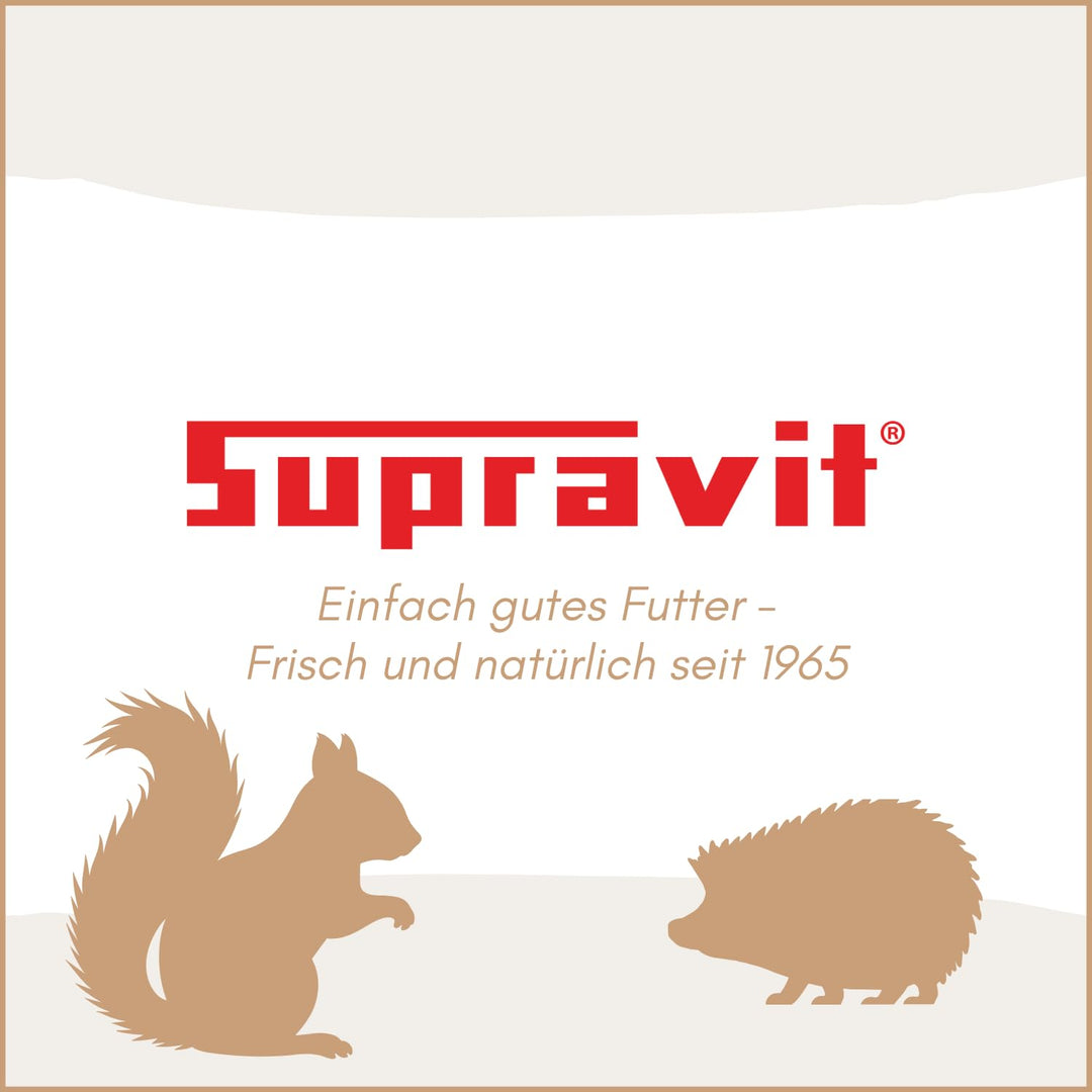 Supravit Frische Nüsse-Mix Eichhörnchen Futter 1kg | Futter für Eichhörnchen mit Haselnüsse, Walnüss