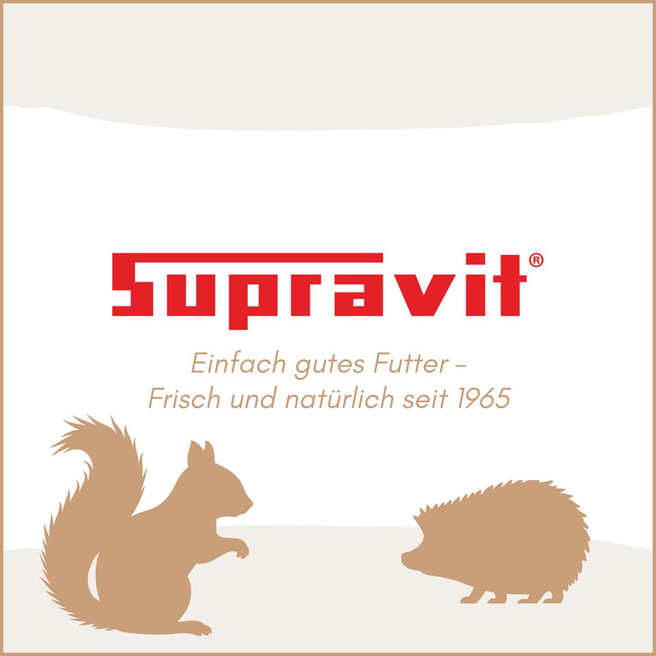 Supravit Frische Nüsse-Mix Eichhörnchen Futter 1kg | Futter für Eichhörnchen mit Haselnüsse, Walnüss