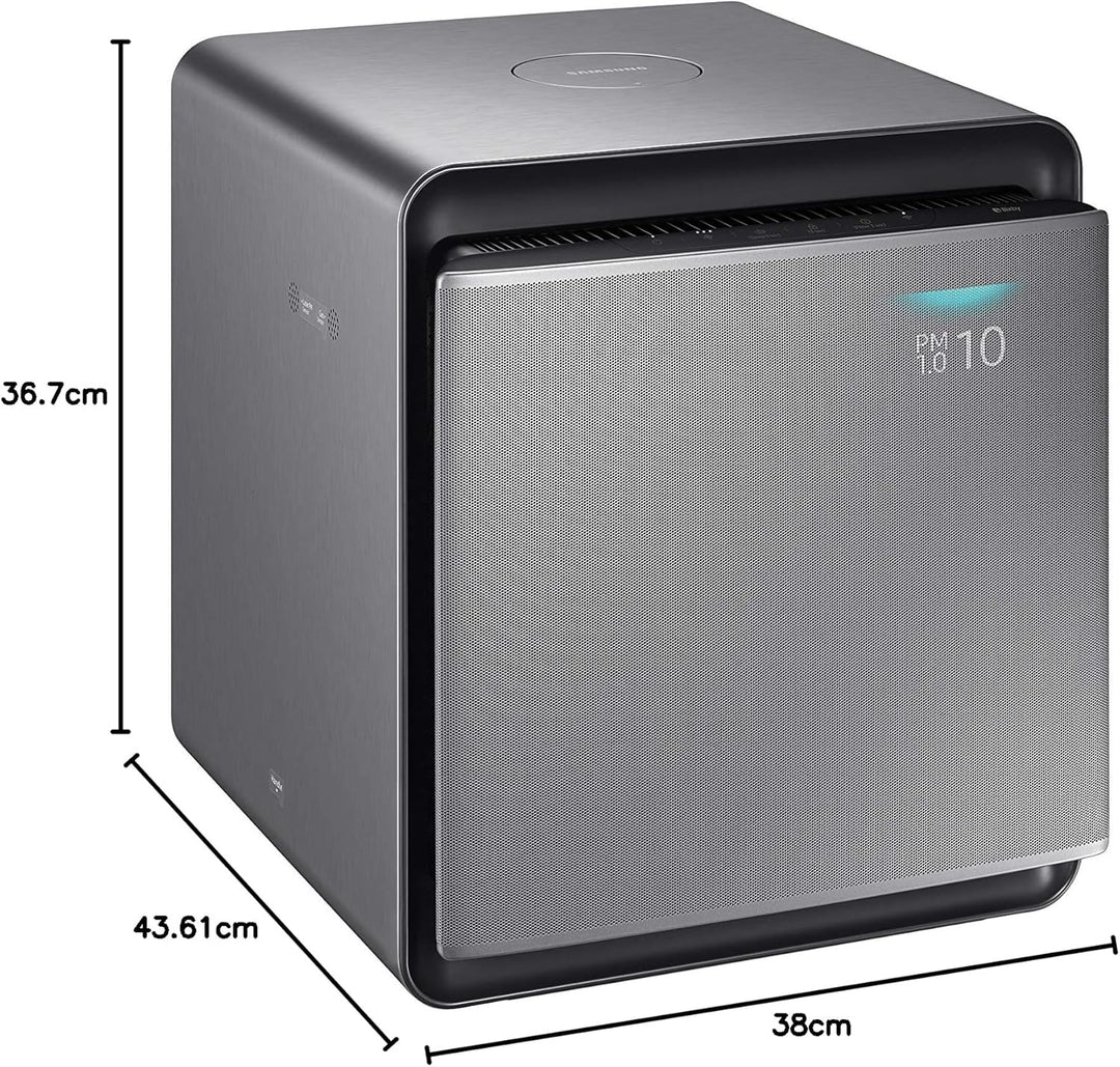 Samsung AX47R9080SS Luftreiniger Cube mit Abdeckung von 47 m², Schwarz 47 m2, 47 m2