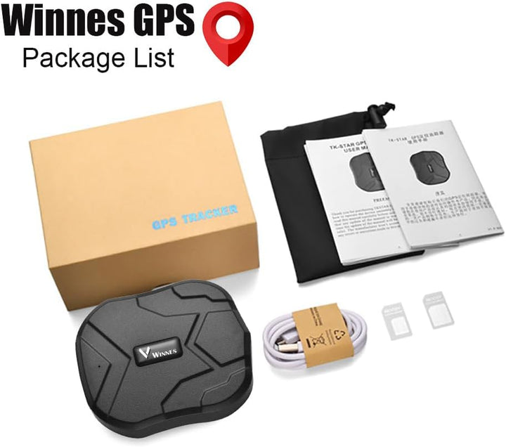 Winnes 4G TK905 Magnetischer GPS-Tracker für Auto, Wohnmobil und KFZ,Einfache Installation, Live-Tra