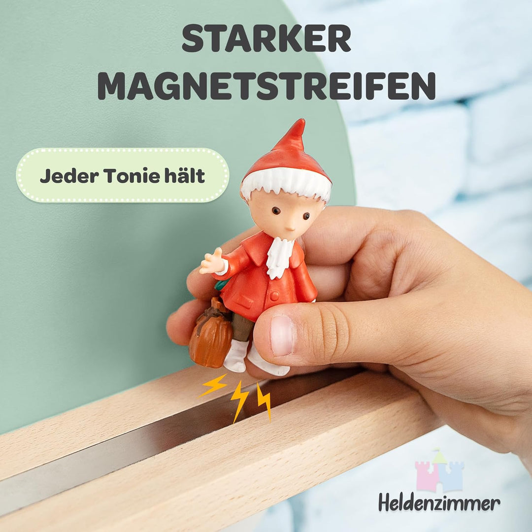 Tonie Regal Wolke Grün für Toniebox 1 & 2 [GRATIS Tragetasche] bis 20 Figuren - Mädchen und Junge -