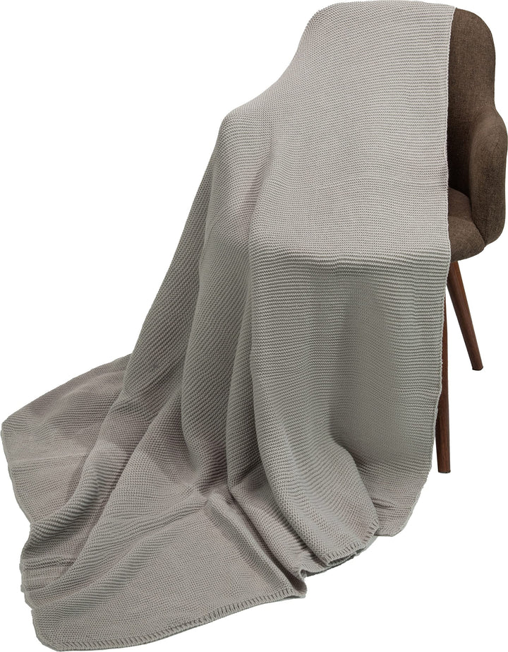 Ever Bloom Damen Winter Poncho Schal auch als warme leiche Kuscheldecke, Multifunktion Grau, Grau