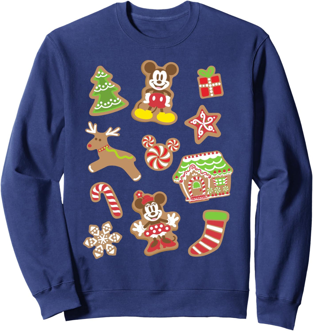 Disney Mickey And Friends Christmas Gingerbread Cookies Sweatshirt
