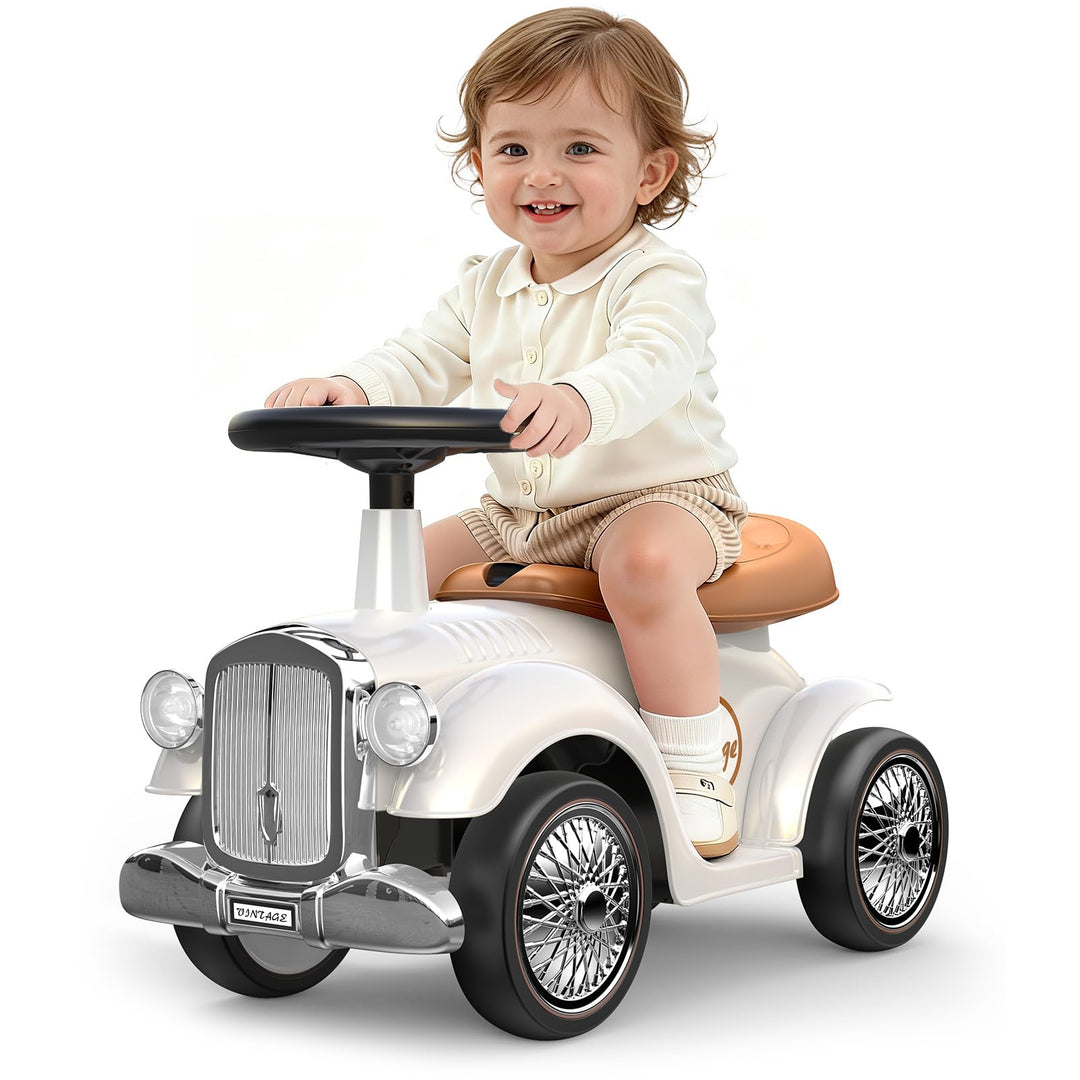 Spielzeug ab 1-3 Jahre: Rutscher mit Stauraum unter dem Sitz – Rutschauto mit Lenkrad & Hupe, Schieb