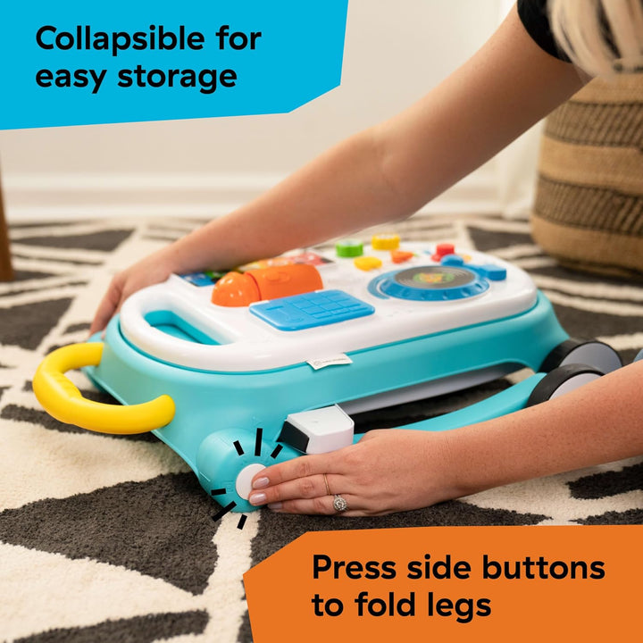 Baby Einstein, Musical Mix ‘N Roll 4-in-1 Baby Lauflernhilfe & Spieltisch, Entdecken Musik, Farben &