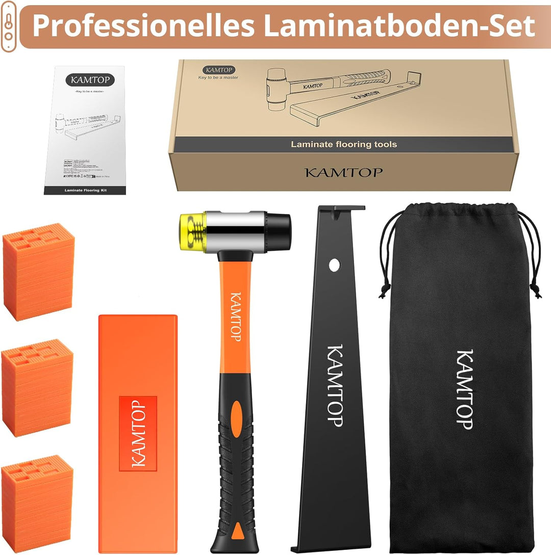 Kamtop 63 tlg.Verlegeset Parkett Nivelliersystem Laminat Parkett Holzfussboden Installations Set Lam
