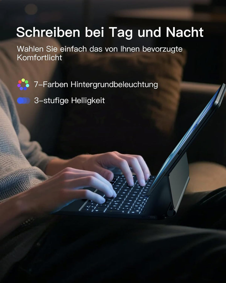 Inateck NeoMagic Magnetische Tastatur Hülle für iPad 10 Generation 10,9 Zoll,11 Generation 2025 A16