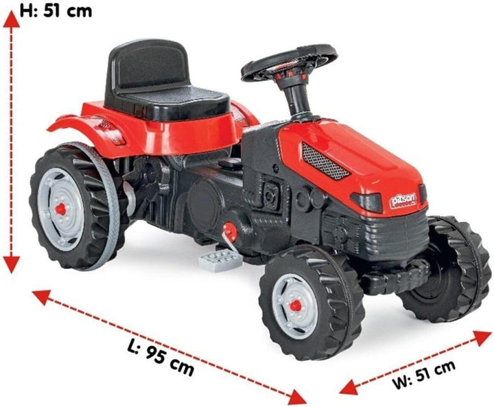 Cangaroo Pilsan Traktor zum Treten für Kinder, grün 07314, grün