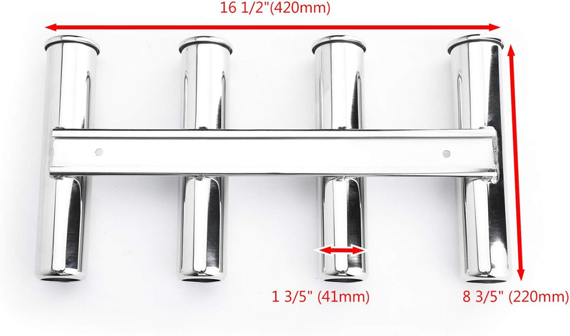 Topteng 4 fach Rutenhalter Rod Holder Angelrutenhalter Bootsrutenhalter für 4 Bootsruten