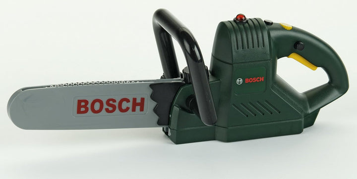 Theo Klein 8430 Bosch Kettensäge | Batteriebetriebene Spielzeugsäge mit realistischem Sägegeräusch u