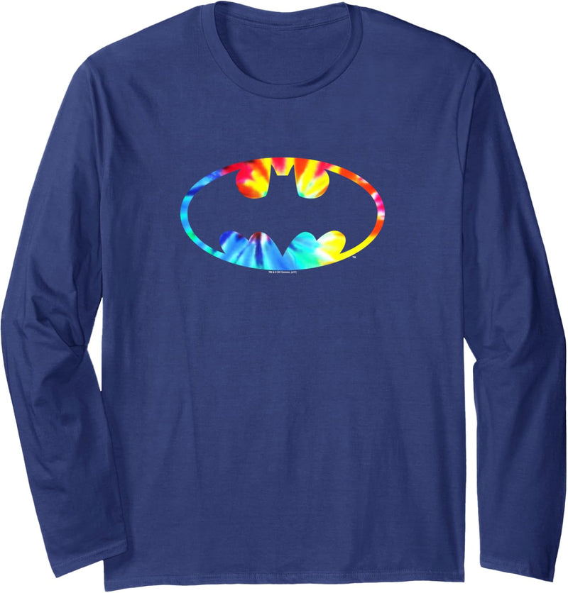 Batman Tie Dye Logo Langarmshirt