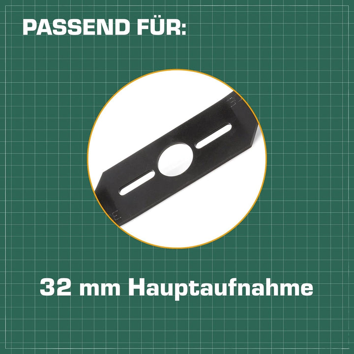 SECURA Vertikutiermesser für Rasenmäher 40 cm Komplettset | Entmooser Kraftharke für Rasenmäher Benz
