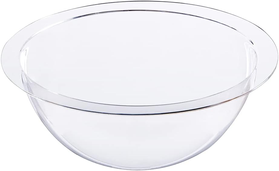 HMF 46710 Halbkugel aus Acryl mit Krempe, DIY Acrylhaube | Ø 10 cm | Transparent 100 mm, 100 mm