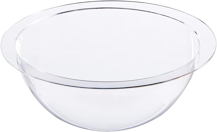 HMF 46710 Halbkugel aus Acryl mit Krempe, DIY Acrylhaube | Ø 10 cm | Transparent 100 mm, 100 mm