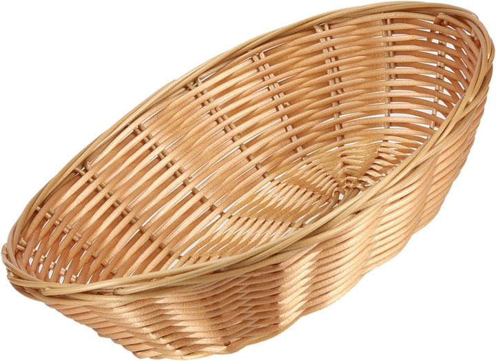 FUNSUEI 18er Set Brotkorb Oval Kunststoff, Brötchenkorb Brotkörbchen aus Plastik, 23 x 15 x 6,5cm Br