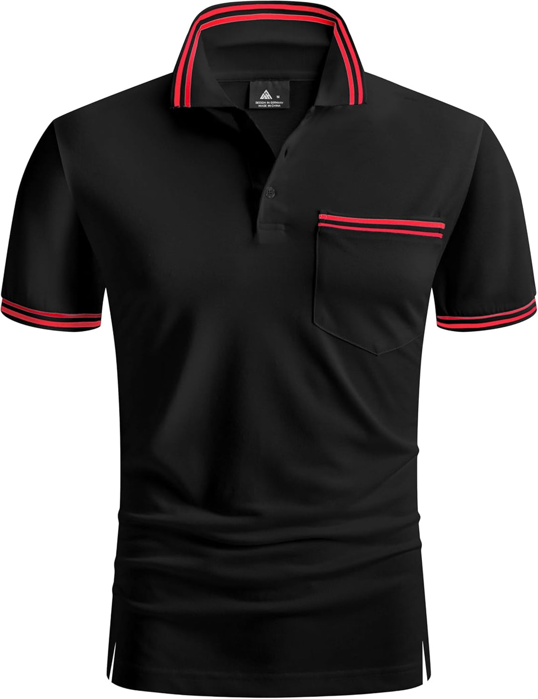 JACKETOWN Polo Shirts Herren Kurzarm Golf Poloshirt Schnelltrocknend Casual Sport Shirt Outdoor Atmu