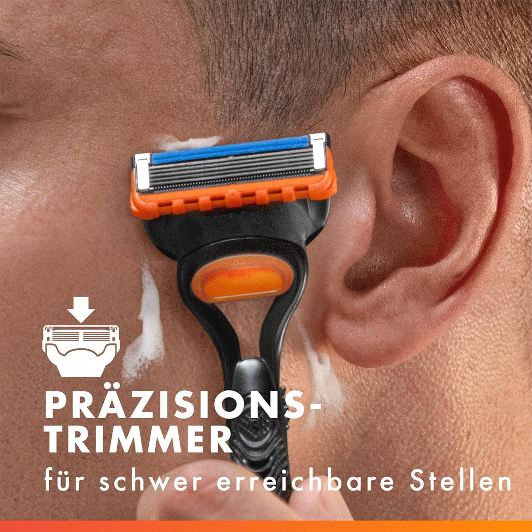 Gillette Fusion5 8 Ersatzklingen, mit grösserem Gleitstreifen für ein sanftes Gleiten und 5 Klingen