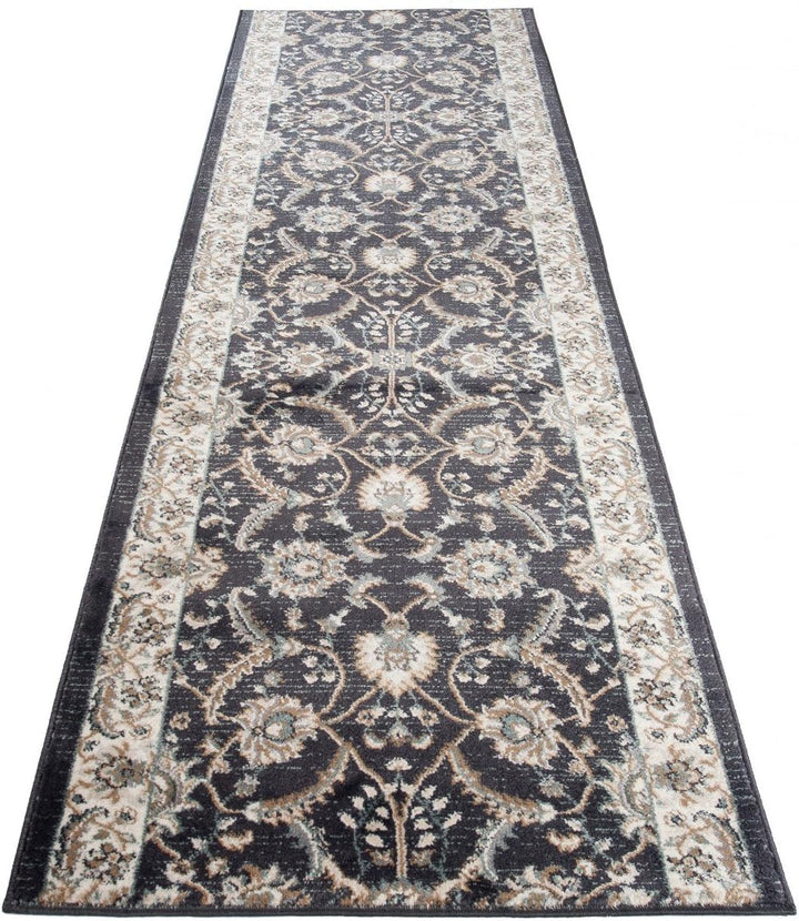 Carpeto Rugs Blumen Teppich Läufer Flur - Orientalisch Teppichläufer - Kurzflor, Weich - Flurläufer