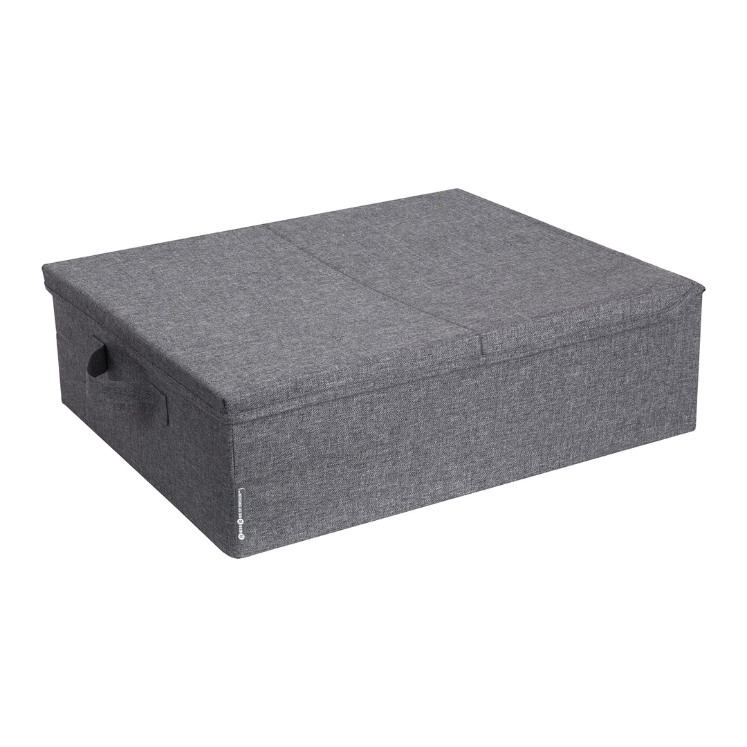 BIGSO Unterbett Aufbewahrungsbox – faltbare Box mit Griffen für Decken, Kleidung, Kissen, Spielzeug