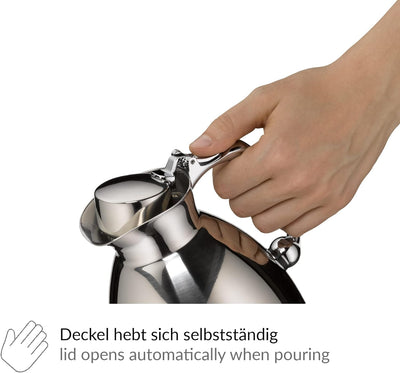 alfi Thermoskanne Hotello, doppelwandiger Edelstahl poliert 1,5l, geignet für Hotel und Gastronomie,