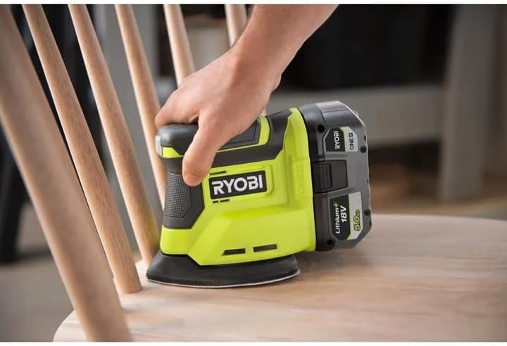 Ryobi P401 Eckschleifer, 18 V, Cat Finishing Sander RT Grün, Grün