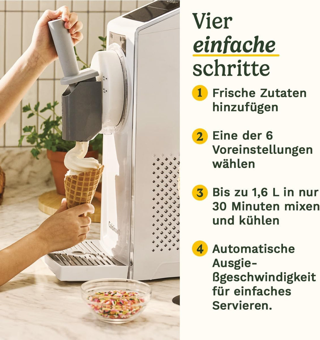 Cuisinart Frost Fusion – Gefrorene Getränke und Softeis in einem Gerät | 6 Voreinstellungen | Slushi