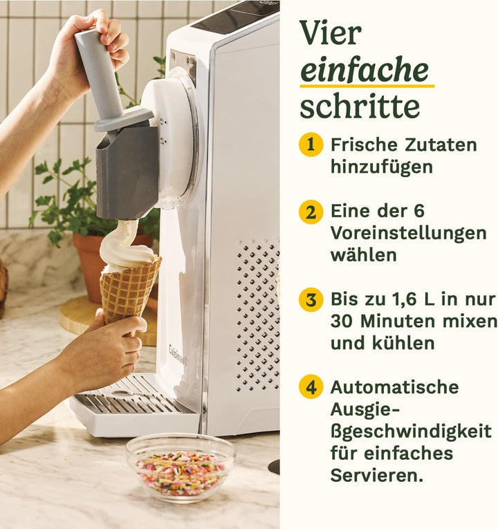 Cuisinart Frost Fusion – Gefrorene Getränke und Softeis in einem Gerät | 6 Voreinstellungen | Slushi