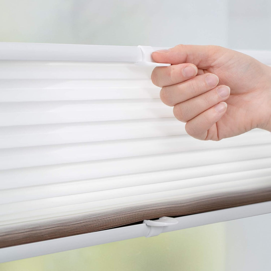 K-home Klemmfix-Plissee Farbverlauf Braun 65cm x 130cm (B x L) 65 x 130 cm Braun, 65 x 130 cm Braun