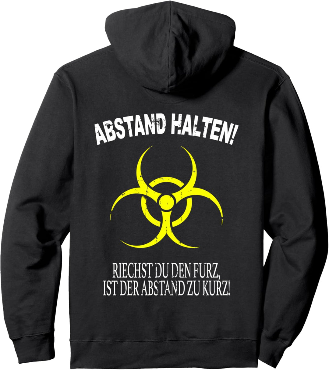 Abstand Halten Riechst du den Furz ist der Abstand zu Kurz Pullover Hoodie