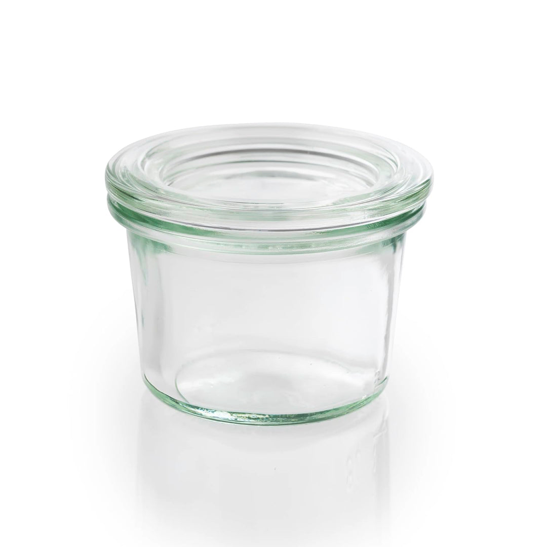 APS 12 Original WECK Gläser 80 ml mit Deckel, Ø 6 cm, H: 5,5 cm, Mini-Sturzform mit Glasdeckel, Einm