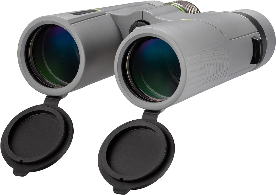 Bresser Fernglas 10x42 Wave, wasserdicht, mit BaK-4-Glas, UR-Vergütung und Brillenträgerokularen, pe