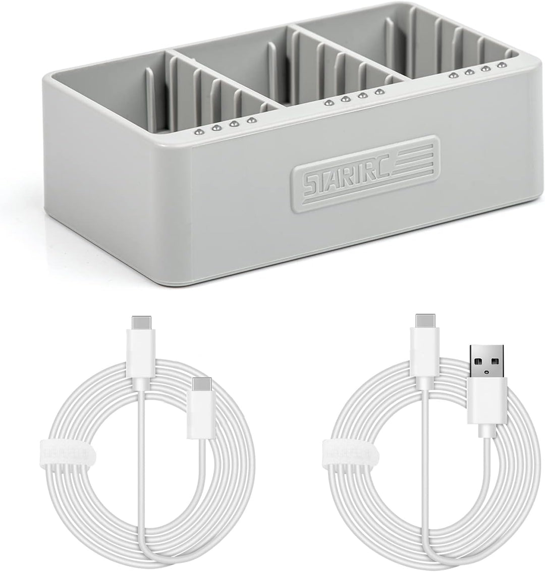 Akku-Ladegerät für DJI Mini 4 Pro Mini 3 Mini 3 Pro Zwei-Wege-Lade-Hub kompatibel mit DJI Mini 3 Pro